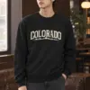"Colorado Alpine Letterwork" Heavy Blend Unisex Crewneck Sweatshirt
