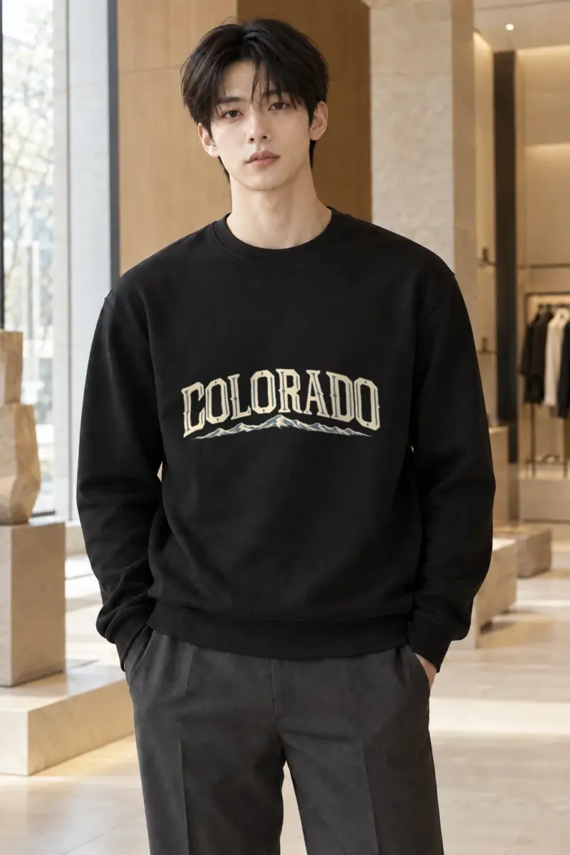 "Colorado Alpine Letterwork" Heavy Blend Unisex Crewneck Sweatshirt | Gildan 18000