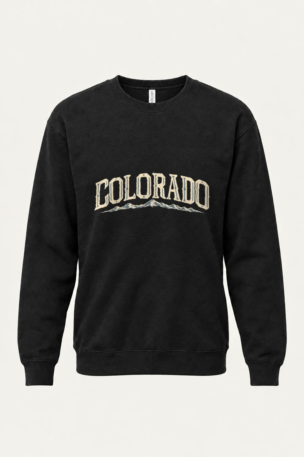 "Colorado Alpine Letterwork" Heavy Blend Unisex Crewneck Sweatshirt | Gildan 18000