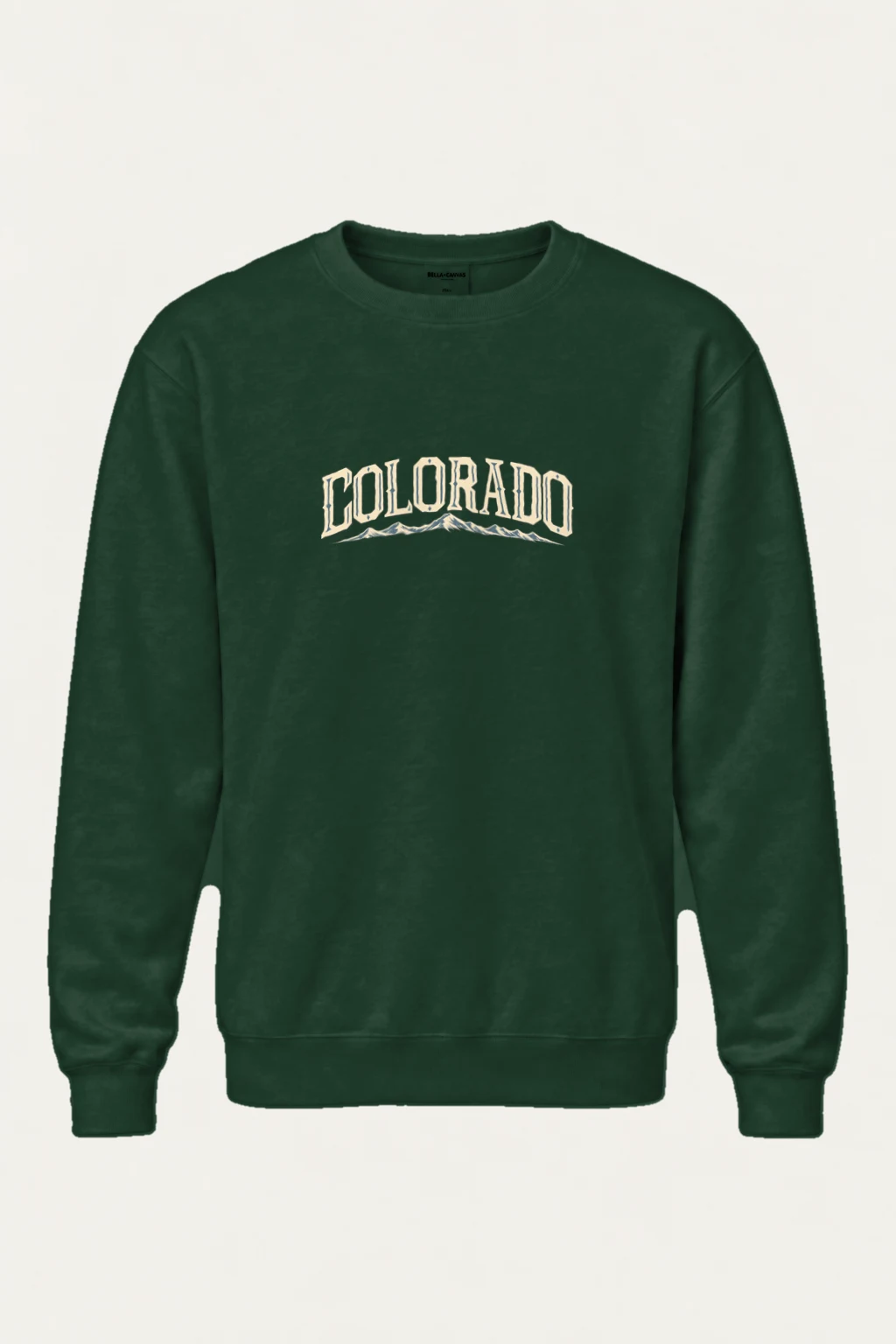 "Colorado Alpine Letterwork" Heavy Blend Unisex Crewneck Sweatshirt | Gildan 18000