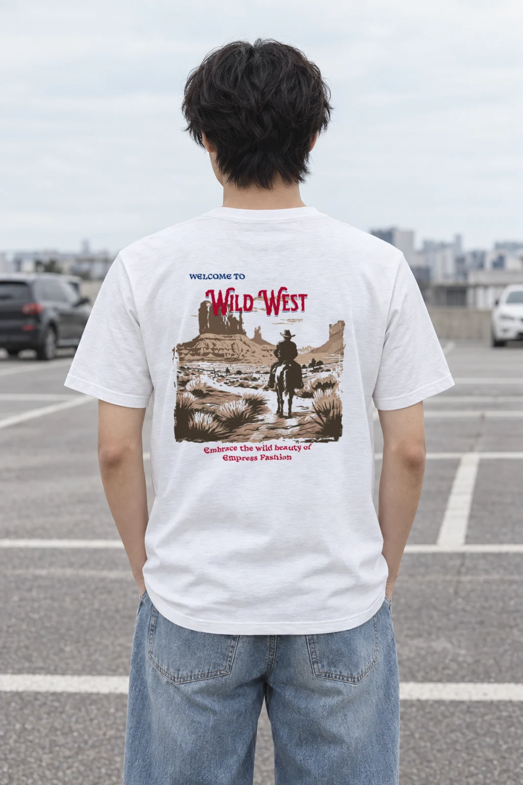 "Colorado Wild West" Heavyweight Unisex Crewneck T-shirt | Gildan 5000