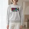 "Colorful Hangul Lines" Heavy Blend Unisex Crewneck Sweatshirt | Gildan 18000