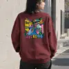 "Colorful Hillside Day" Heavy Blend Unisex Crewneck Sweatshirt | Gildan 18000