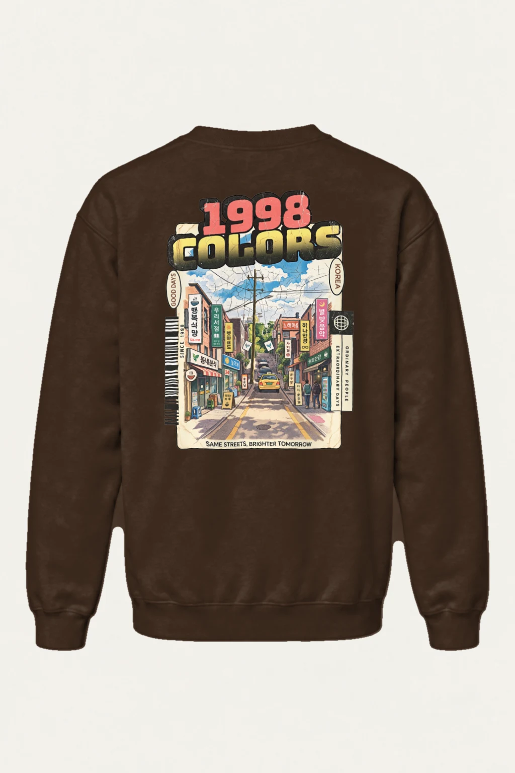 "Colors Good Days" Heavy Blend Unisex Crewneck Sweatshirt | Gildan 18000