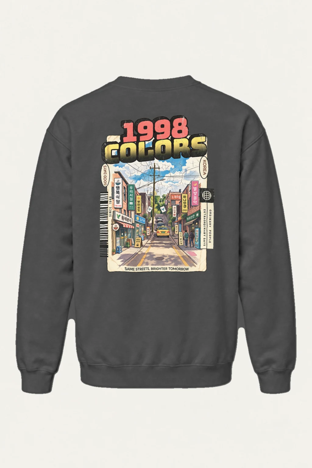 "Colors Good Days" Heavy Blend Unisex Crewneck Sweatshirt | Gildan 18000