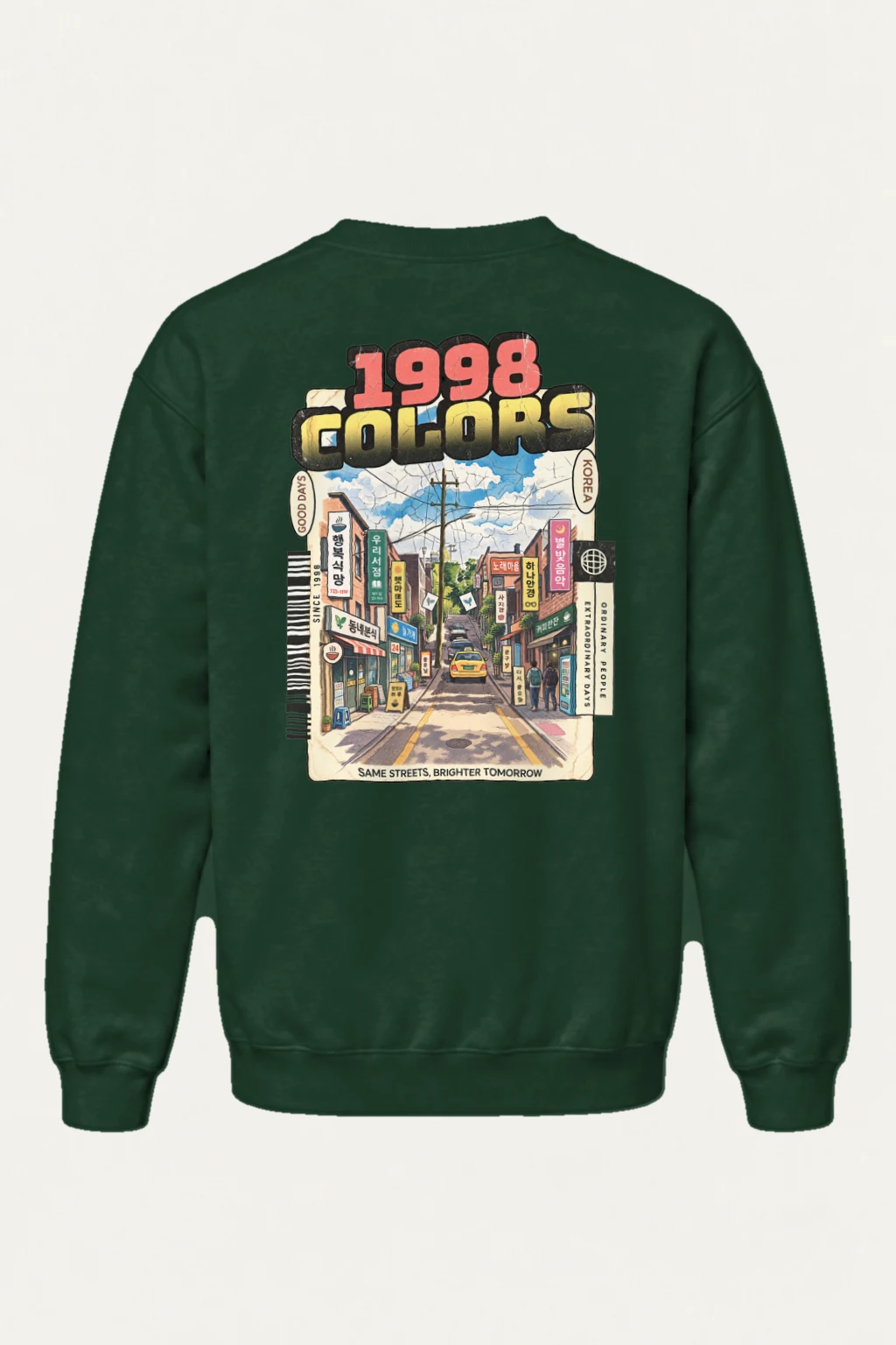 "Colors Good Days" Heavy Blend Unisex Crewneck Sweatshirt | Gildan 18000