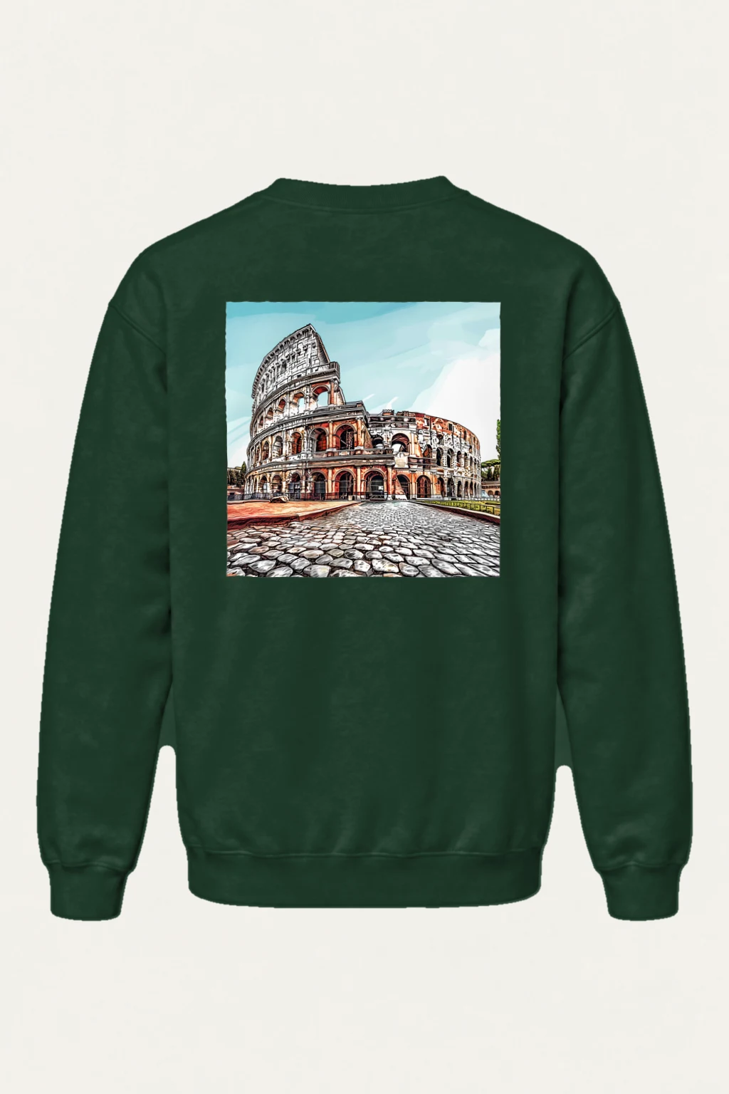 "Colosseum Street View" Heavy Blend Unisex Crewneck Sweatshirt | Gildan 18000