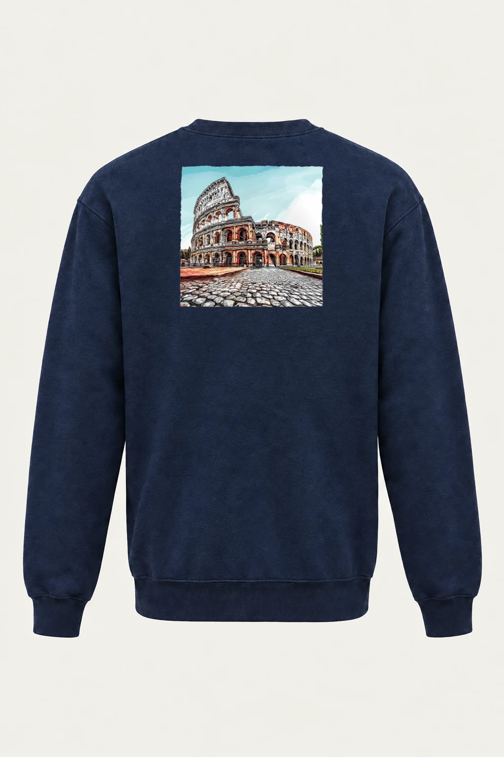 "Colosseum Street View" Heavy Blend Unisex Crewneck Sweatshirt | Gildan 18000