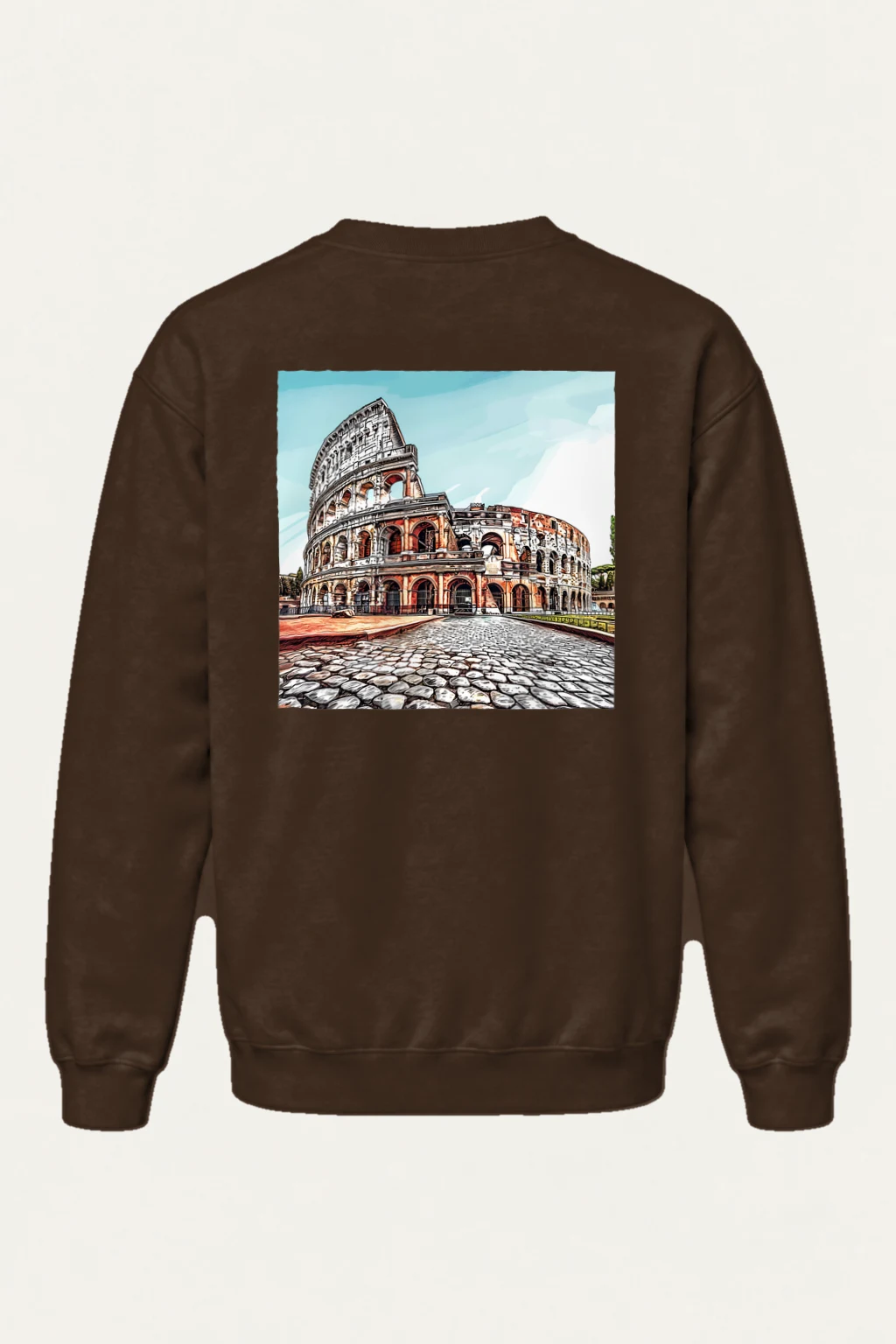 "Colosseum Street View" Heavy Blend Unisex Crewneck Sweatshirt | Gildan 18000