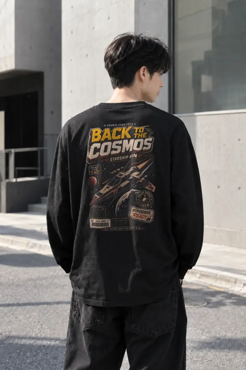 "Comet Time Machine" Unisex Longsleeve T-shirt | Gildan 2400