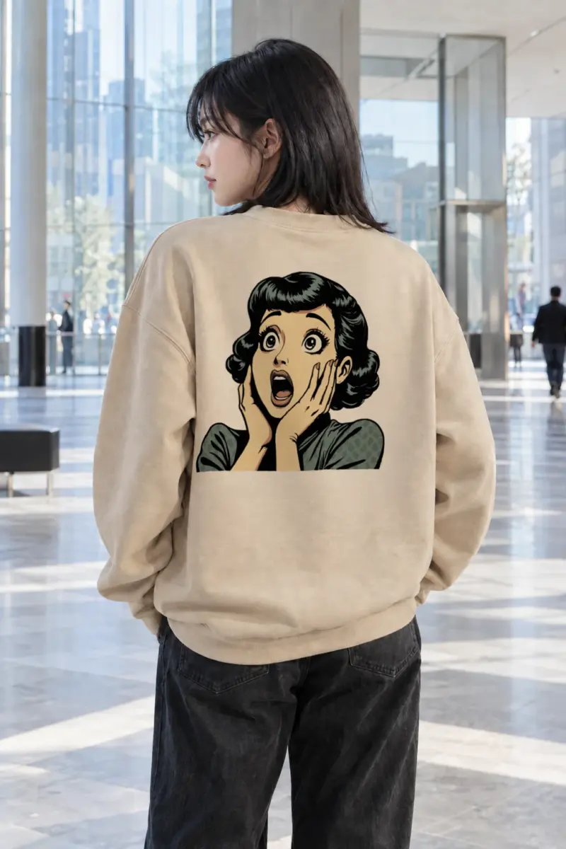 "Comic Shock" Heavy Blend Unisex Crewneck Sweatshirt | Gildan 18000