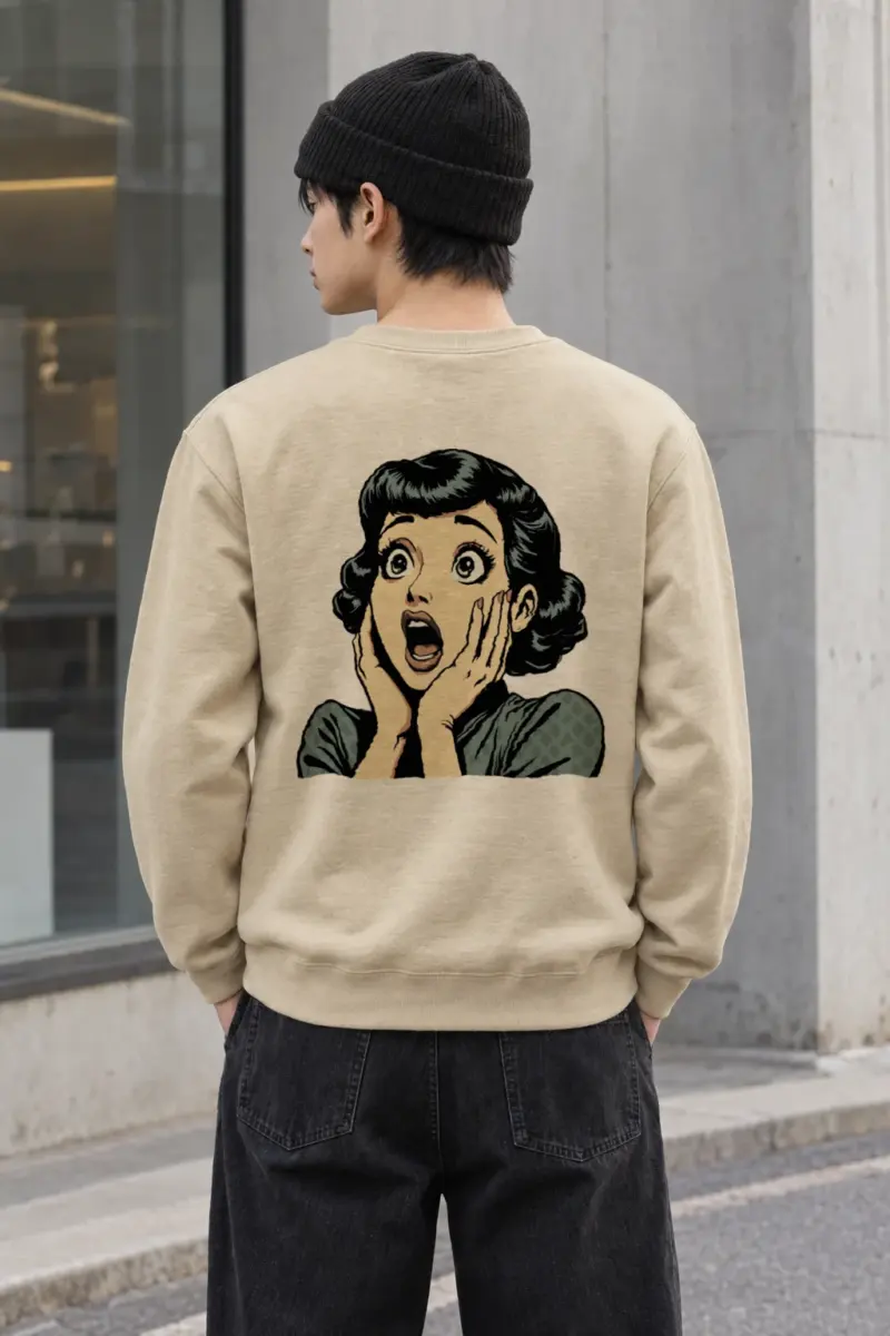 "Comic Shock" Heavy Blend Unisex Crewneck Sweatshirt