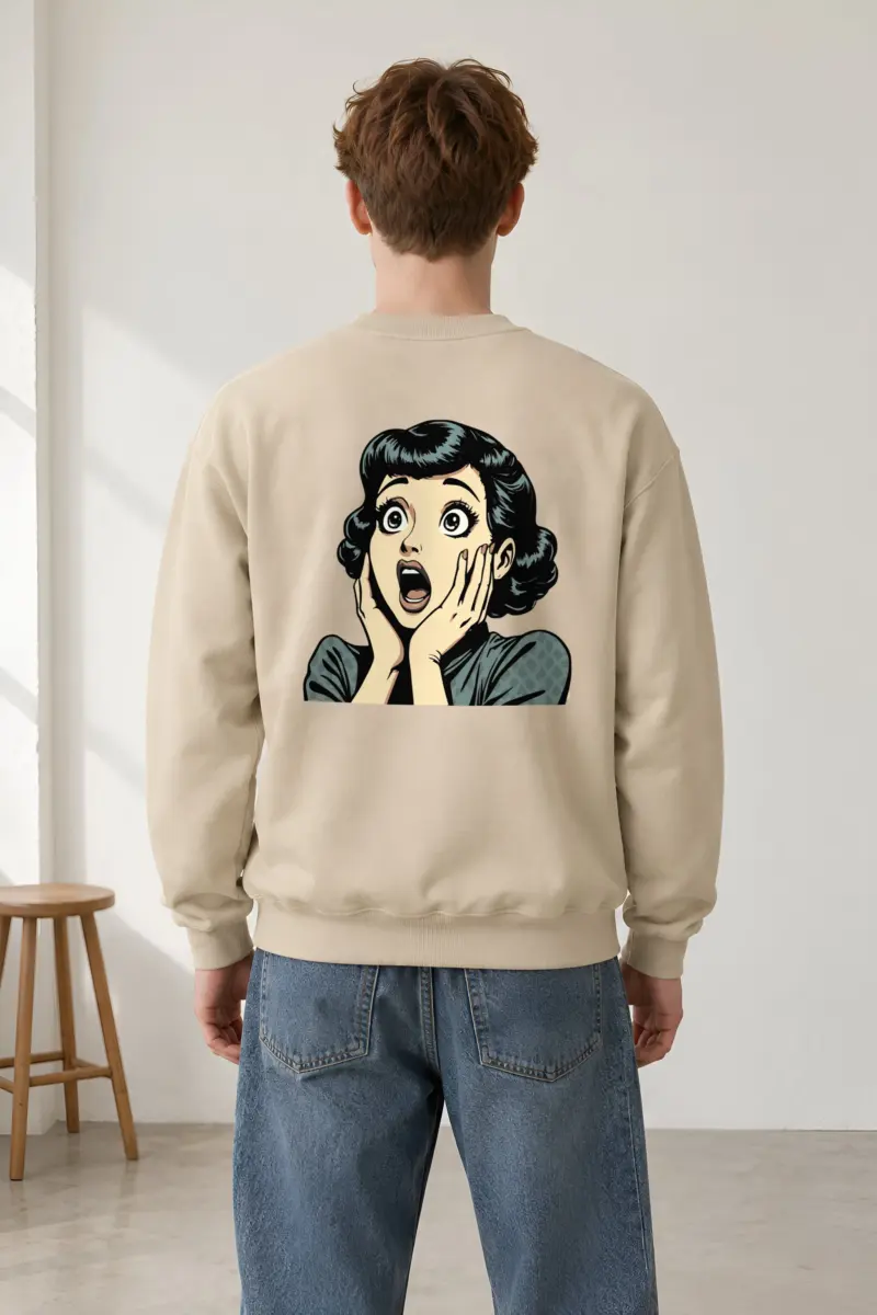 "Comic Shock" Heavy Blend Unisex Crewneck Sweatshirt