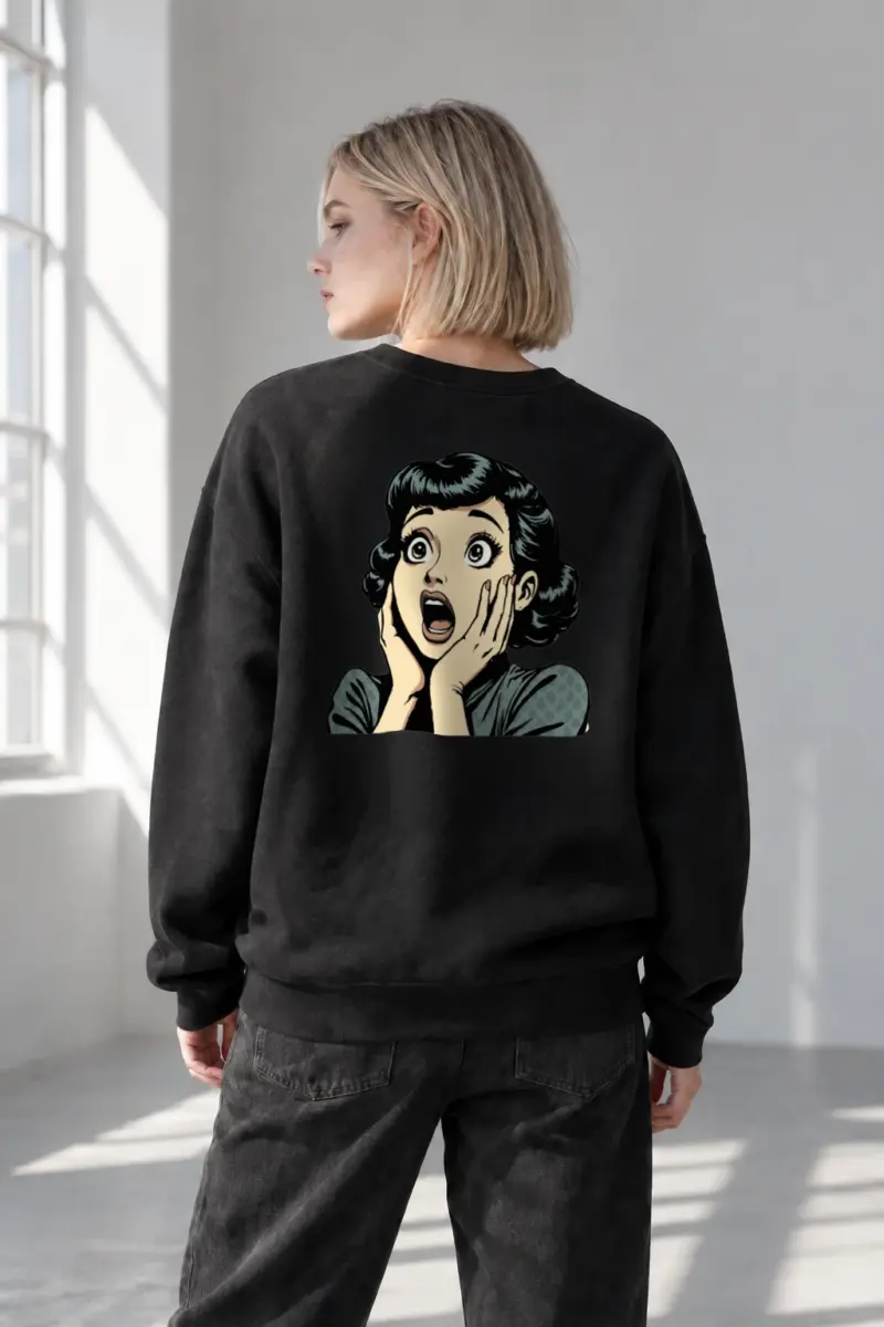 "Comic Shock" Heavy Blend Unisex Crewneck Sweatshirt | Gildan 18000