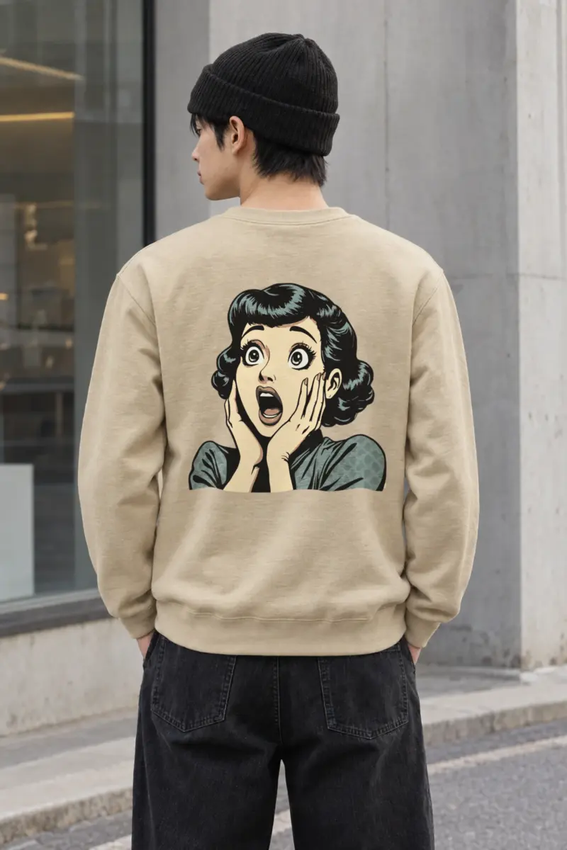 "Comic Shock" Heavy Blend Unisex Crewneck Sweatshirt