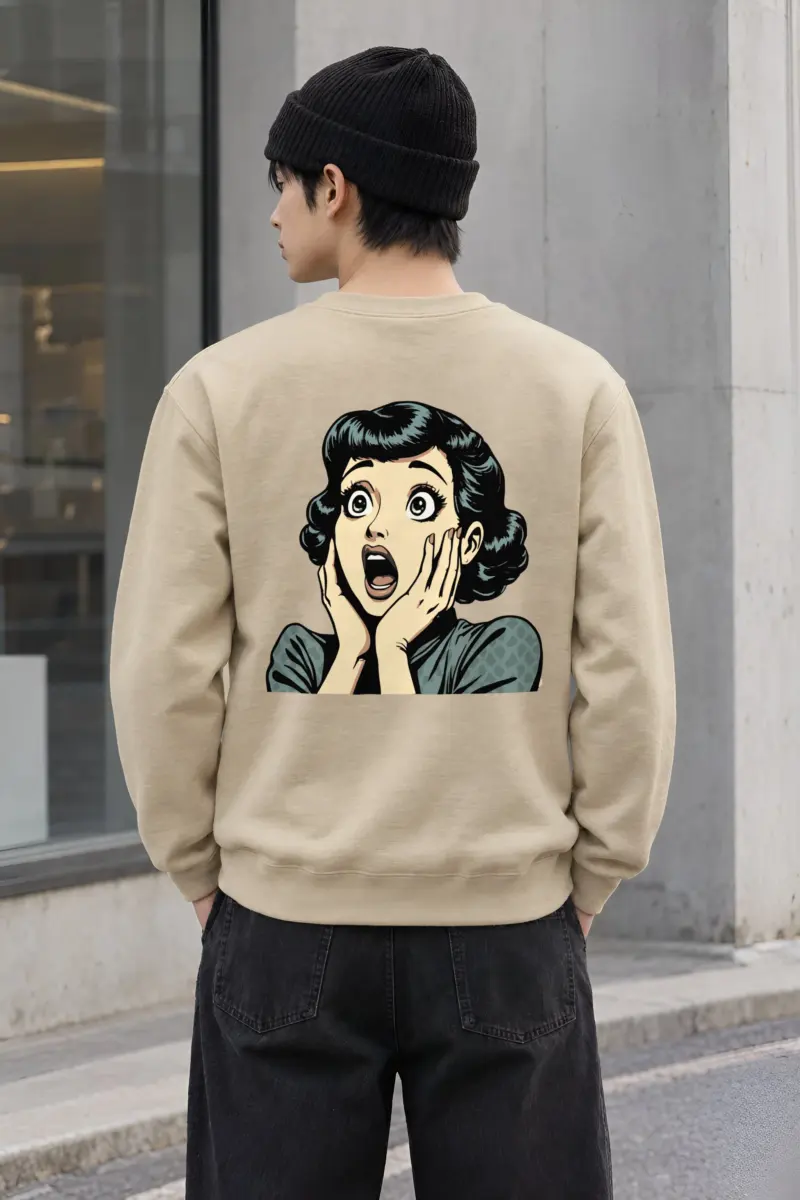 "Comic Shock" Heavy Blend Unisex Crewneck Sweatshirt