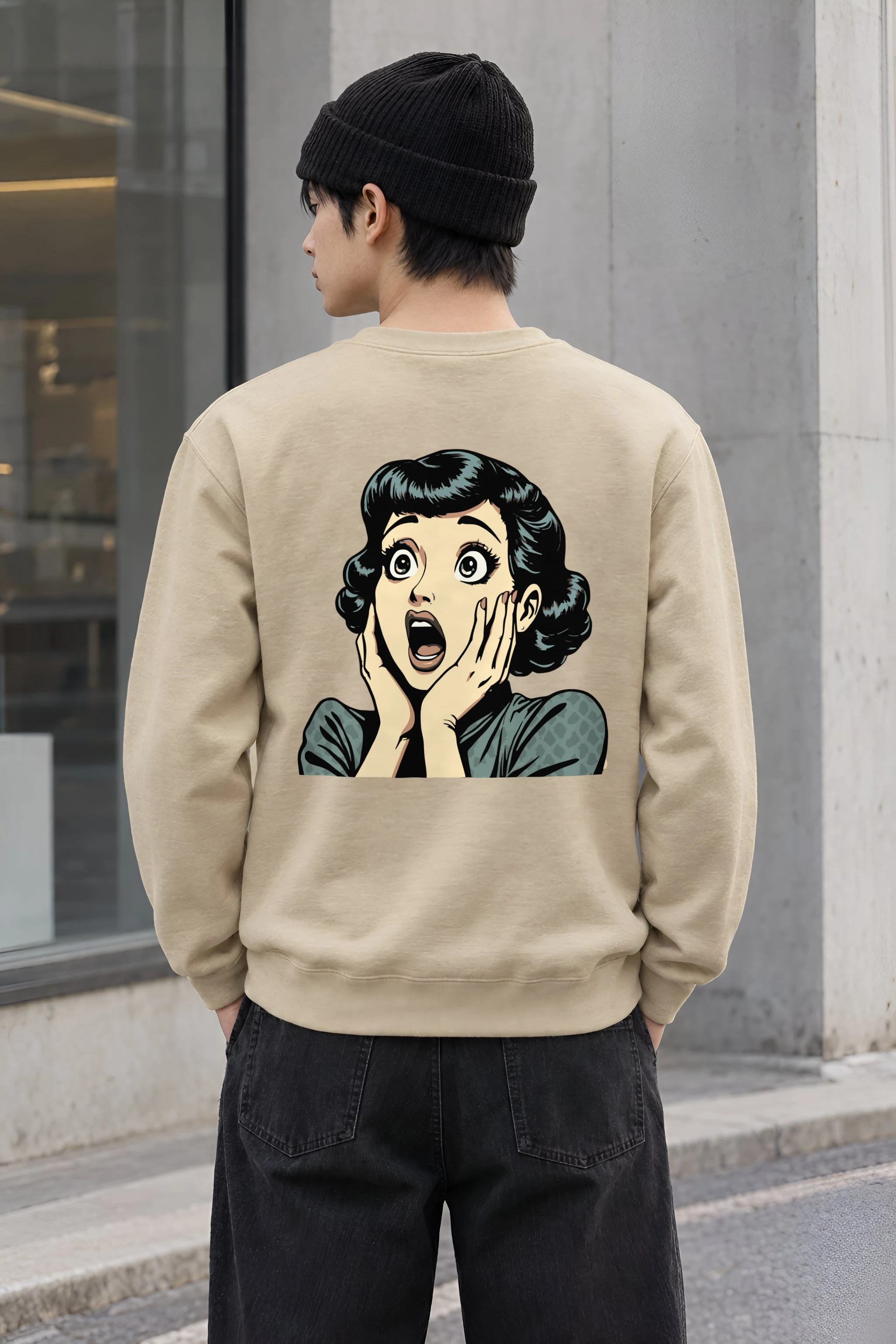 "Comic Shock" Heavy Blend Unisex Crewneck Sweatshirt
