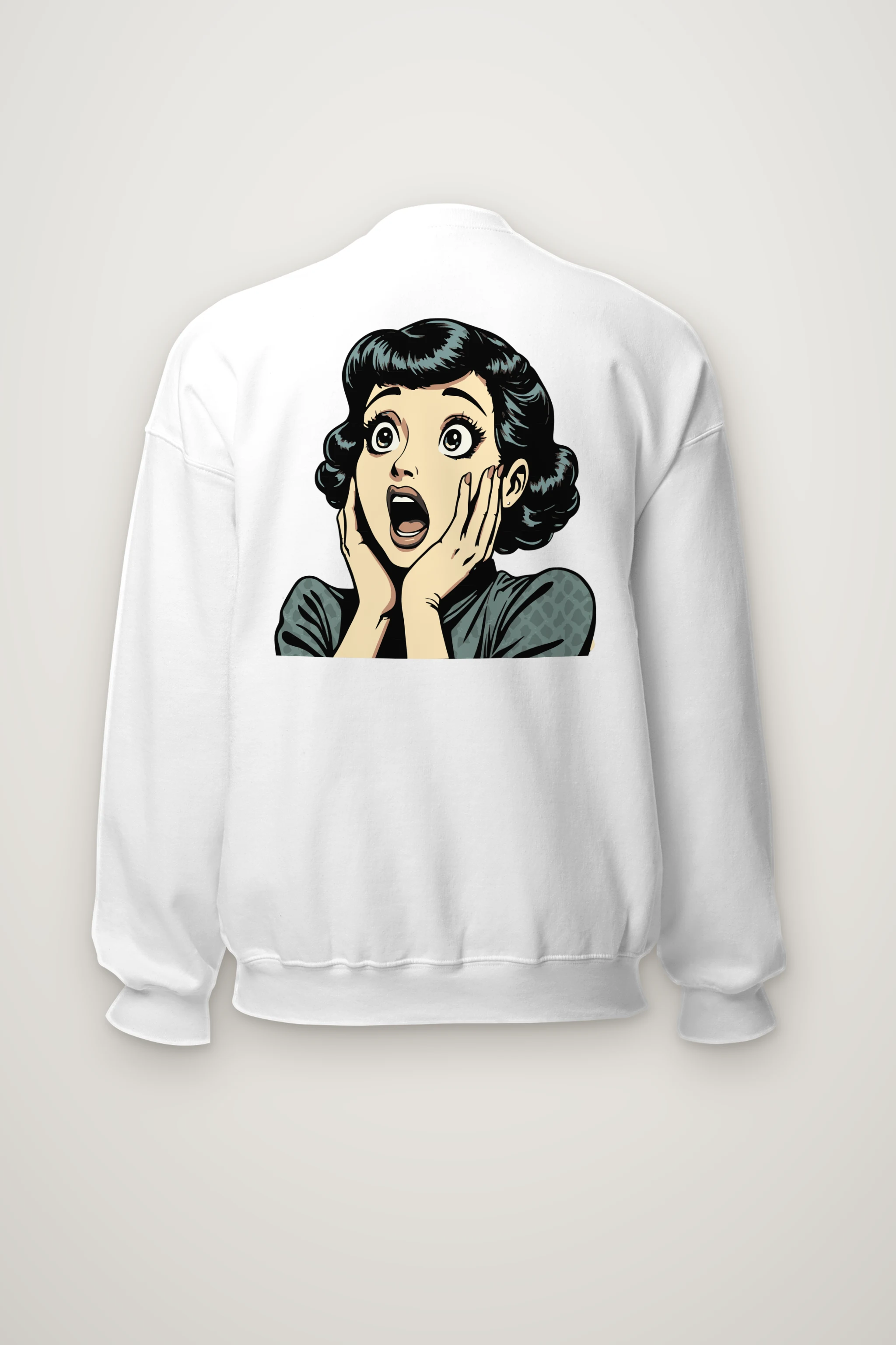 "Comic Shock" Heavy Blend Unisex Crewneck Sweatshirt