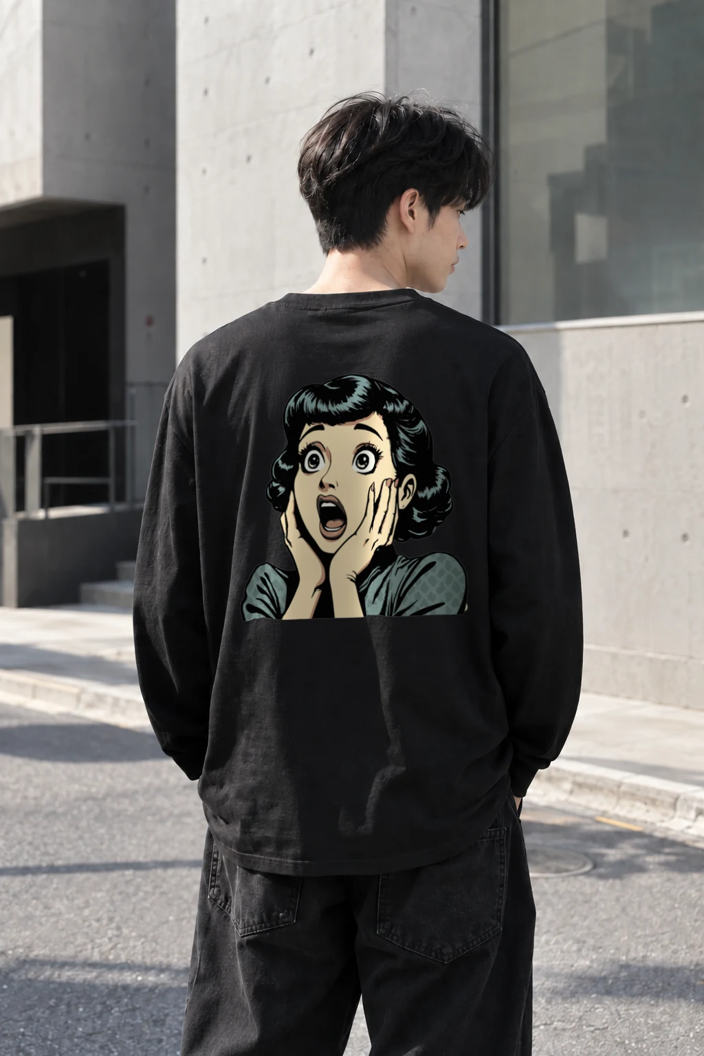 "Comic Shock" Unisex Longsleeve T-shirt | Gildan 2400