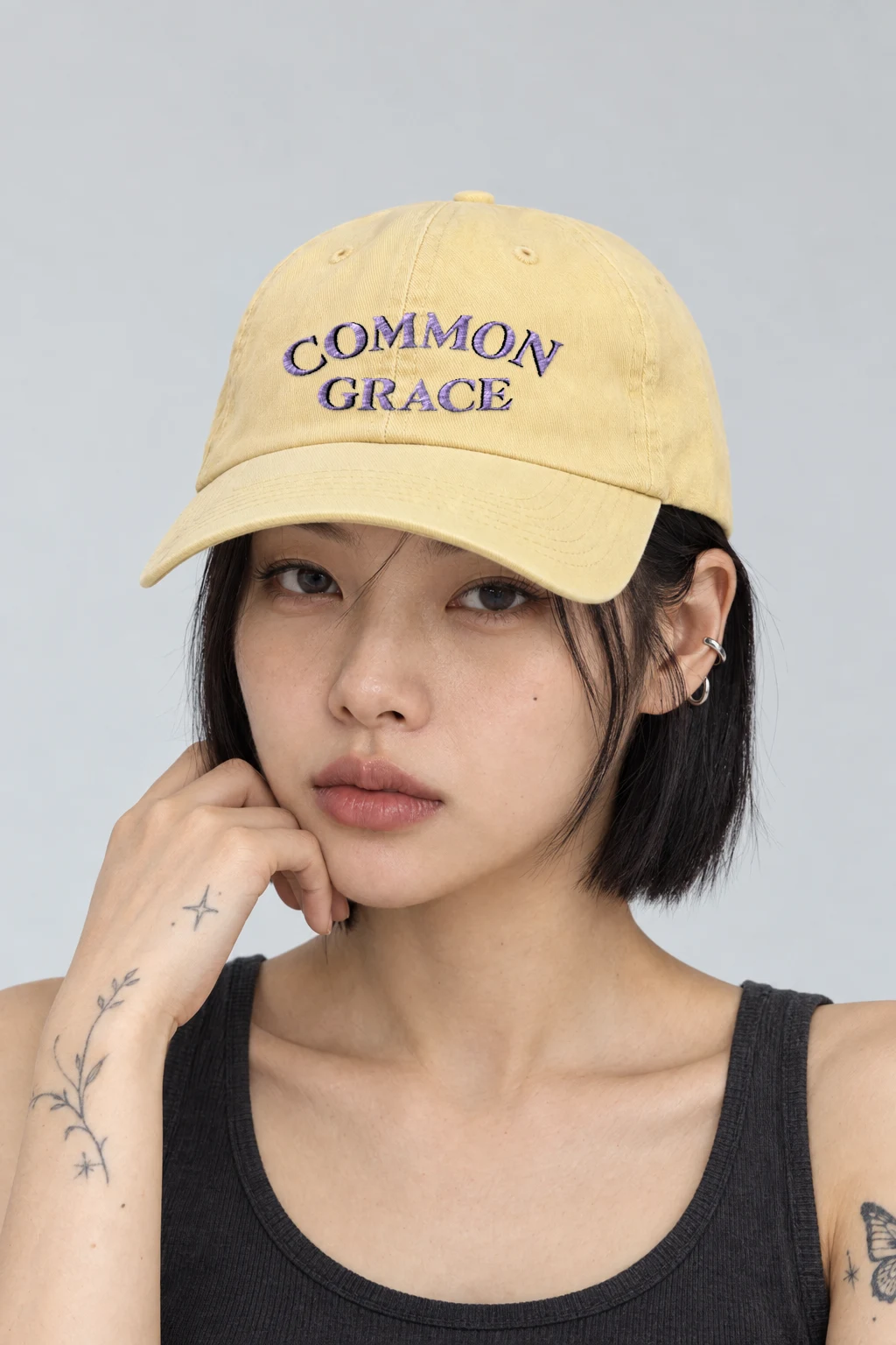 "Common Grace" Coastal Washed Cap · Embroidered