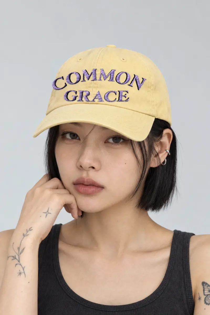 "Common Grace" Coastal Washed Cap · Embroidered