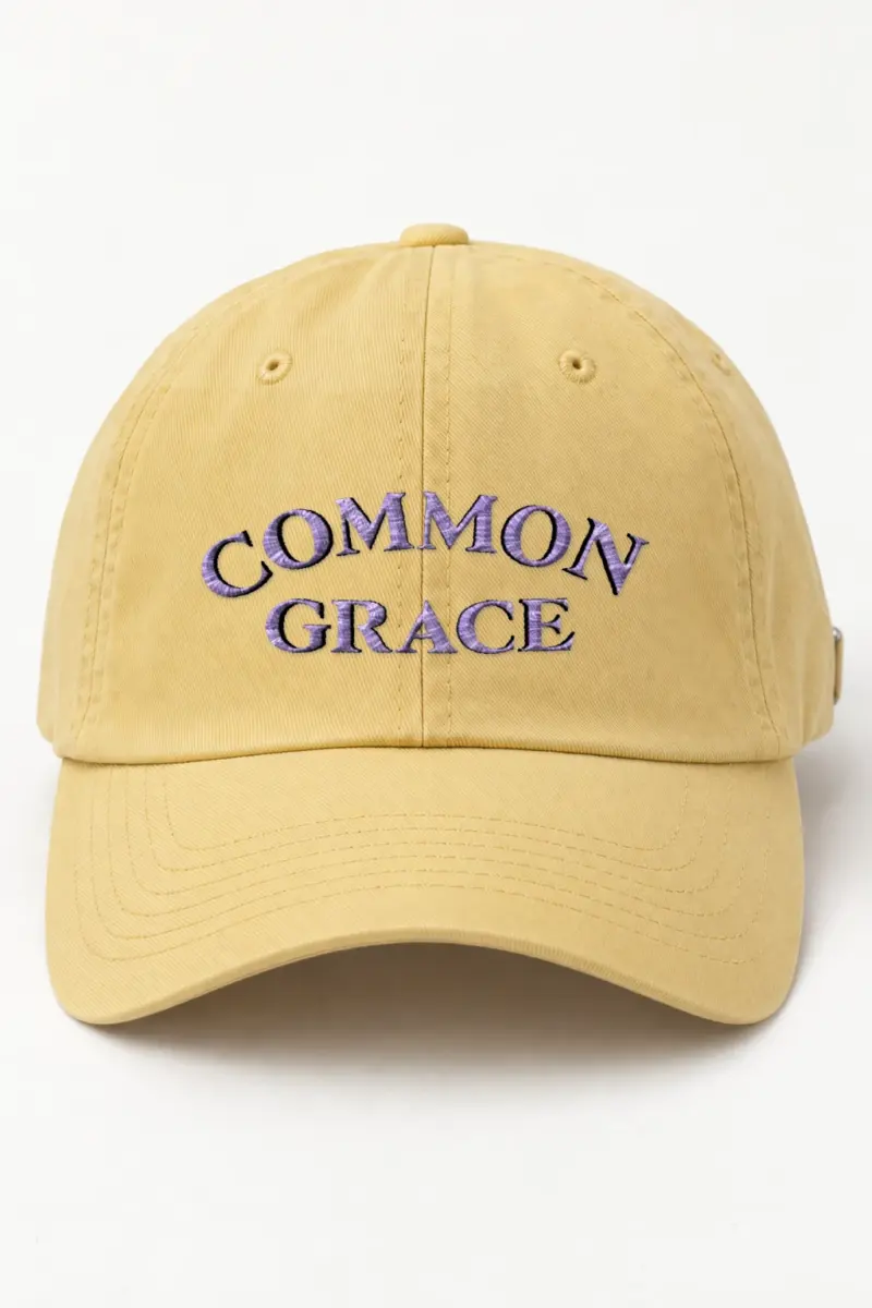 "Common Grace" Coastal Washed Cap · Embroidered