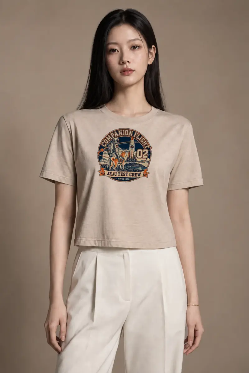 "Companion Flight 02" Women's Crop Tee
