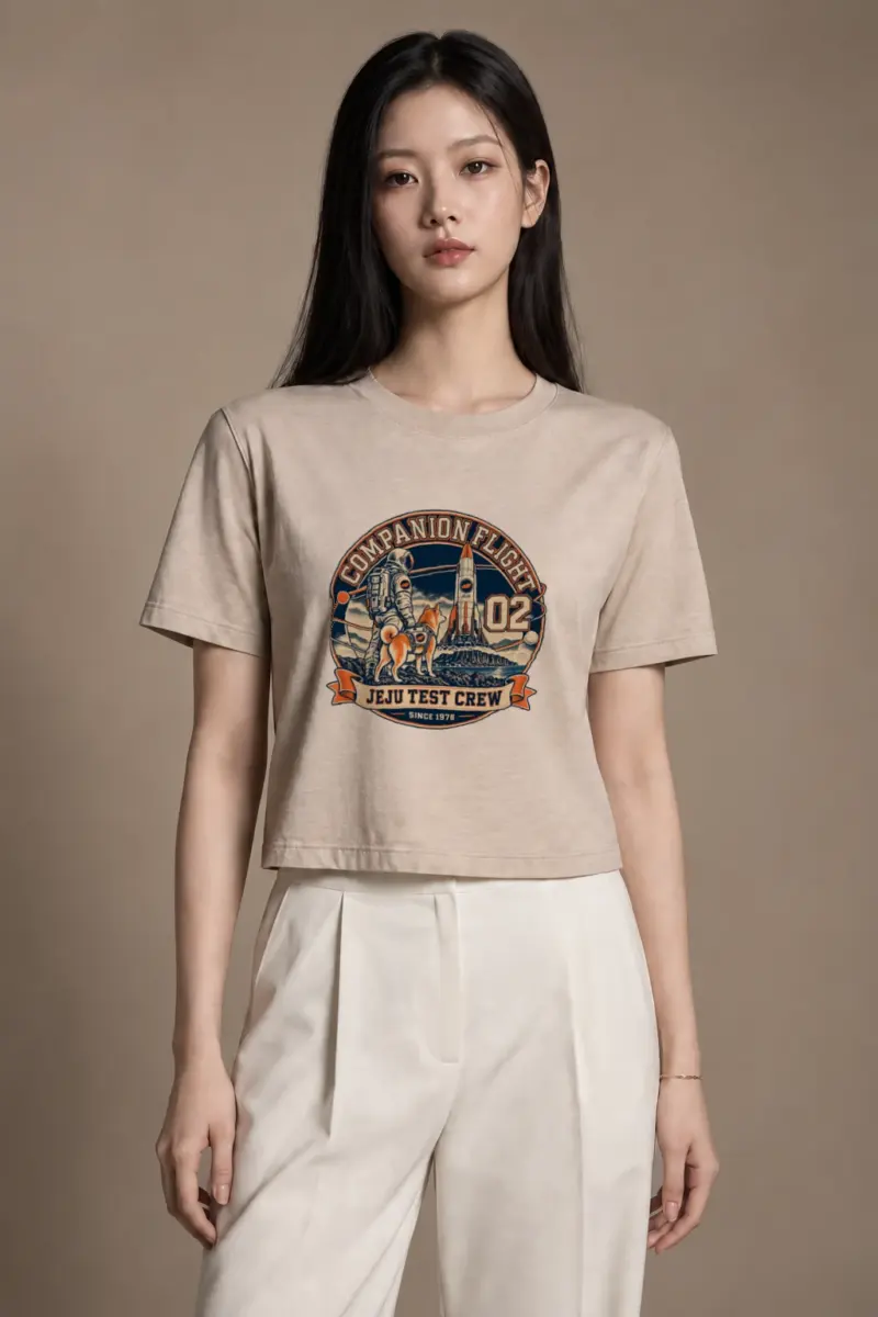 "Companion Flight 02" Women's Crop Tee