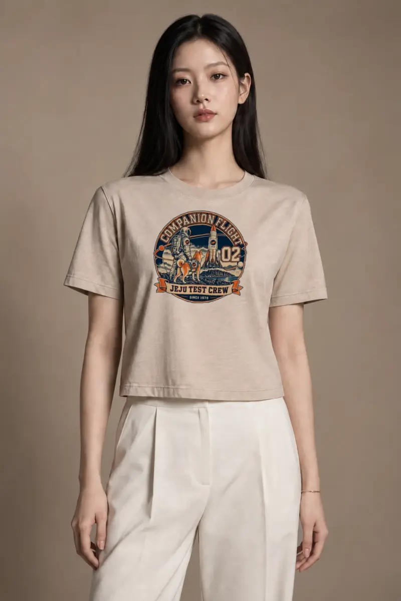"Companion Flight 02" Women's Crop Tee
