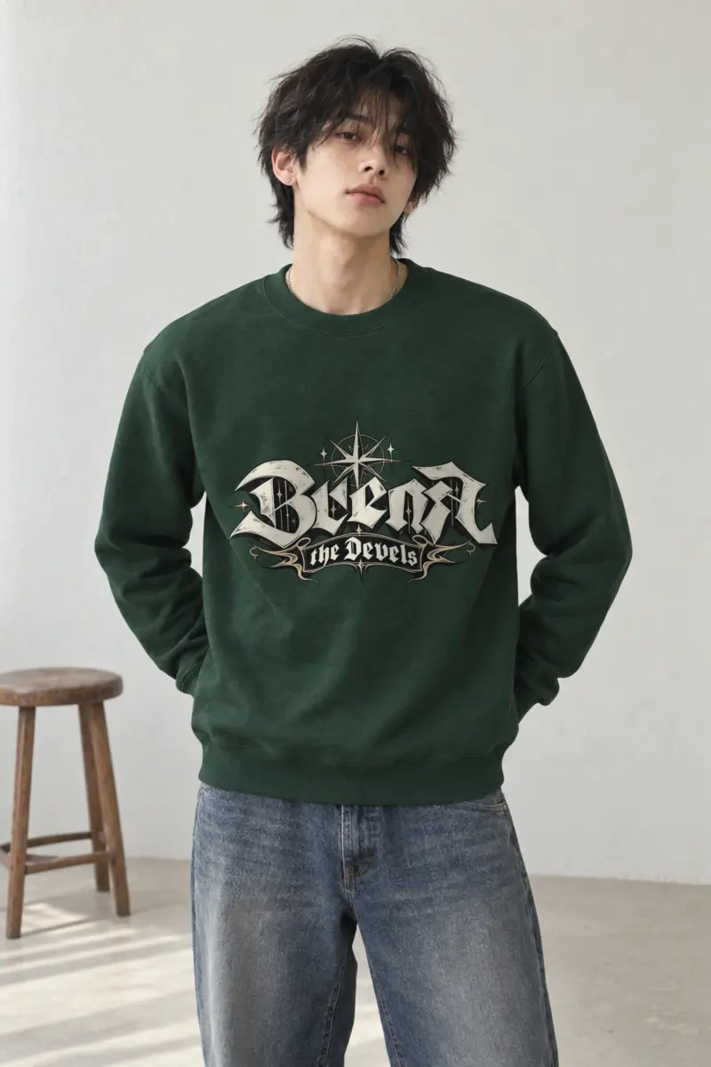 "Compass Star Banner" Heavy Blend Unisex Crewneck Sweatshirt