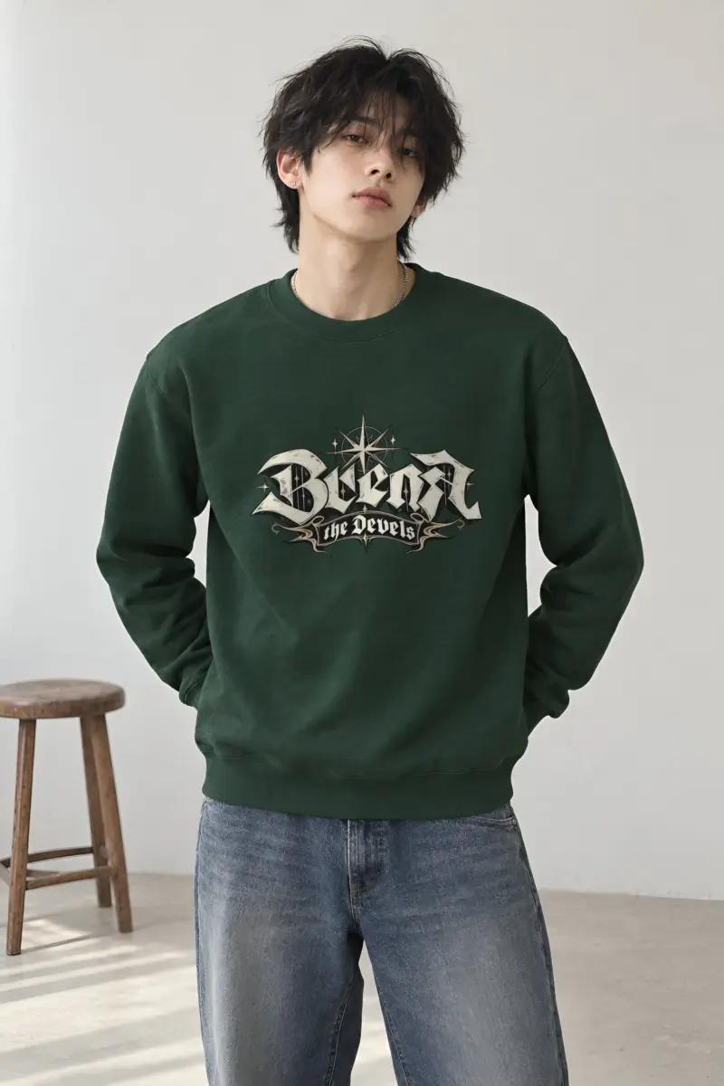 "Compass Star Banner" Heavy Blend Unisex Crewneck Sweatshirt