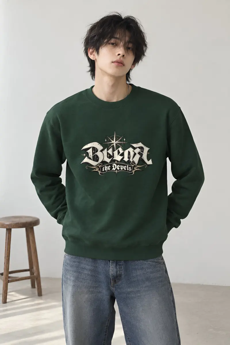 "Compass Star Banner" Heavy Blend Unisex Crewneck Sweatshirt