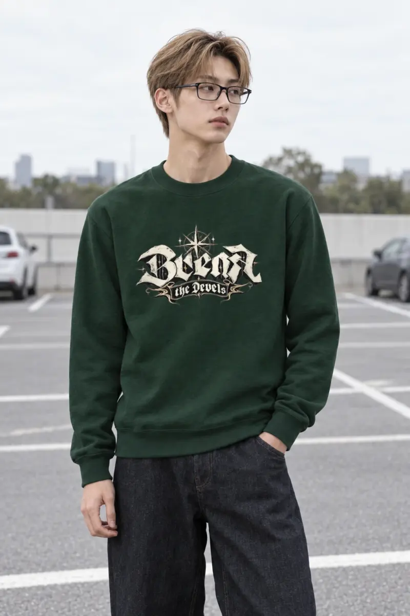"Compass Star Banner" Heavy Blend Unisex Crewneck Sweatshirt | Gildan 18000