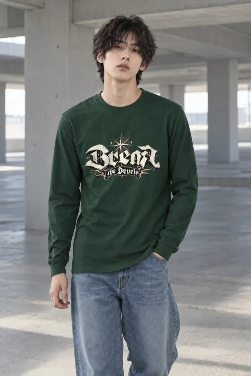"Compass Star Banner" Unisex Longsleeve T-shirt