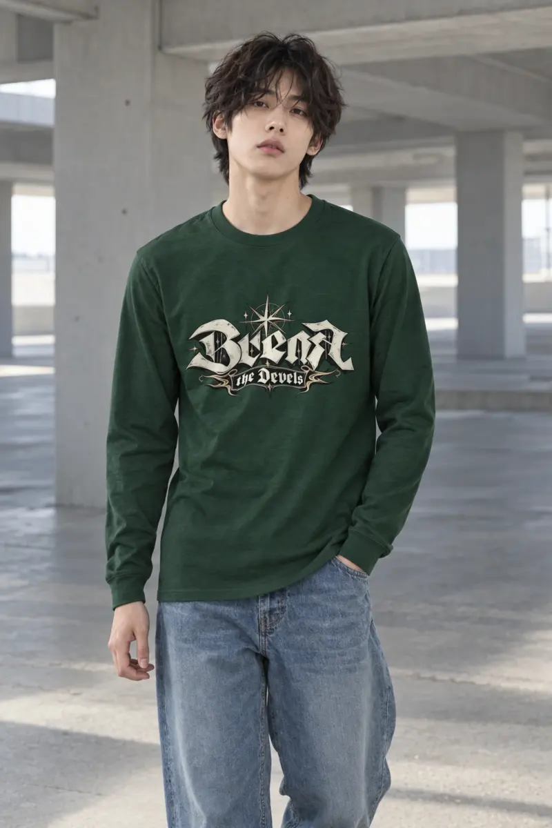 "Compass Star Banner" Unisex Longsleeve T-shirt