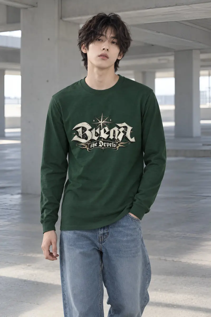 "Compass Star Banner" Unisex Longsleeve T-shirt