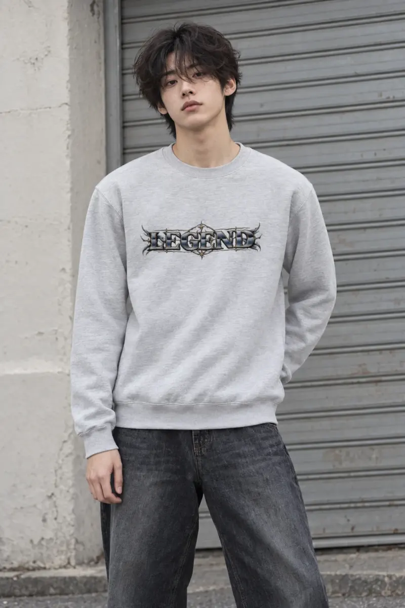 "Compass Star Filigree" Heavy Blend Unisex Crewneck Sweatshirt