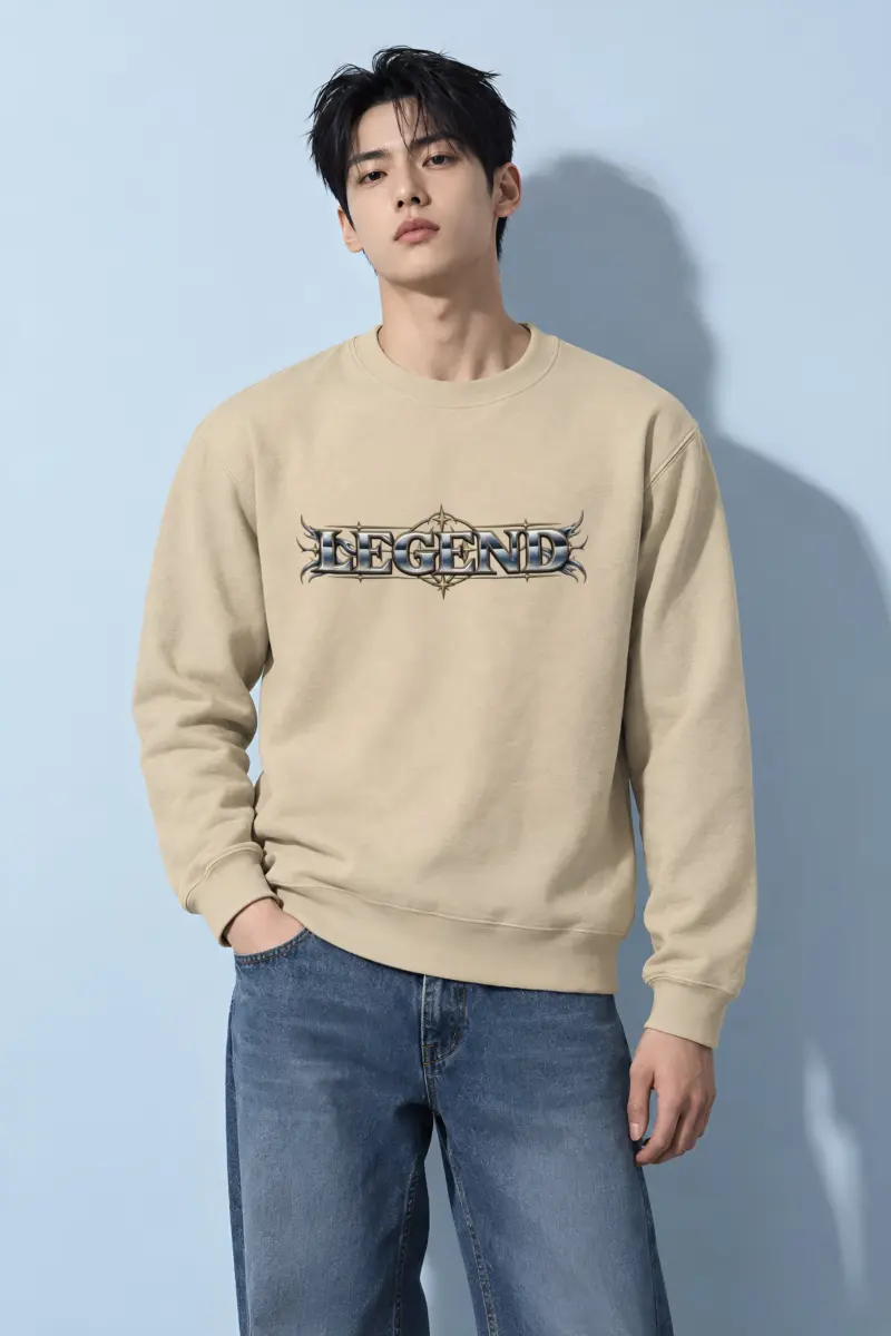 "Compass Star Filigree" Heavy Blend Unisex Crewneck Sweatshirt