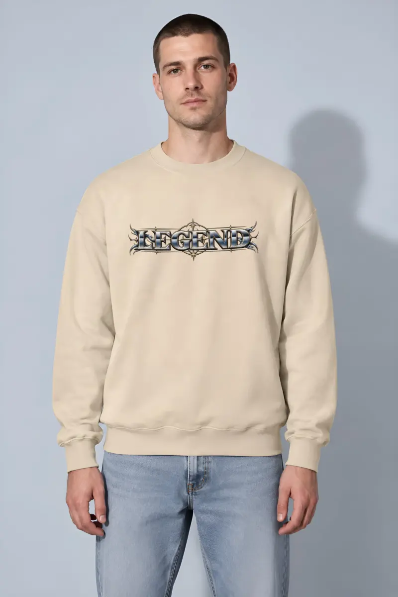 "Compass Star Filigree" Heavy Blend Unisex Crewneck Sweatshirt