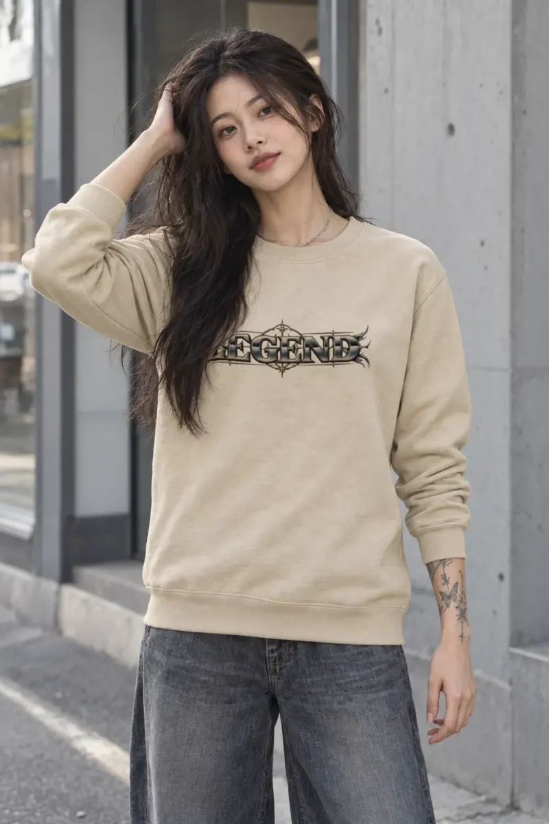"Compass Star Filigree" Heavy Blend Unisex Crewneck Sweatshirt