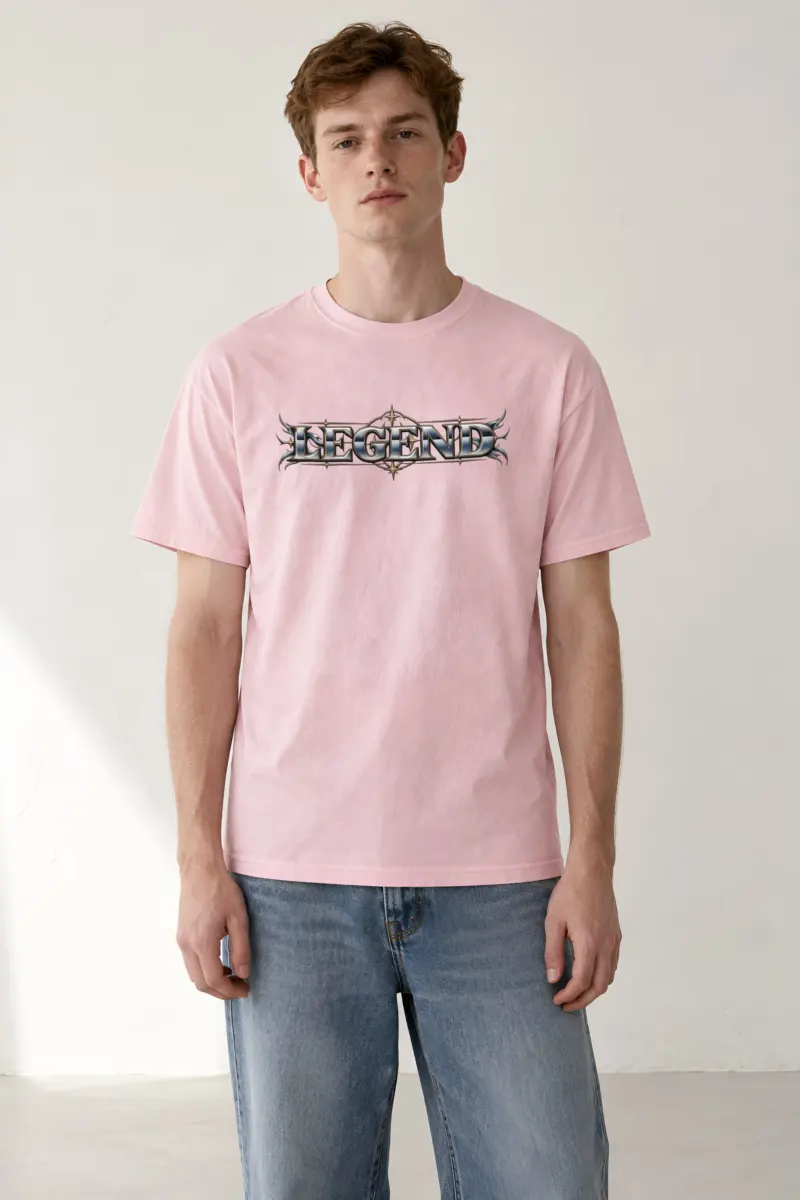 "Compass Star Filigree" Heavyweight Unisex Crewneck T-shirt