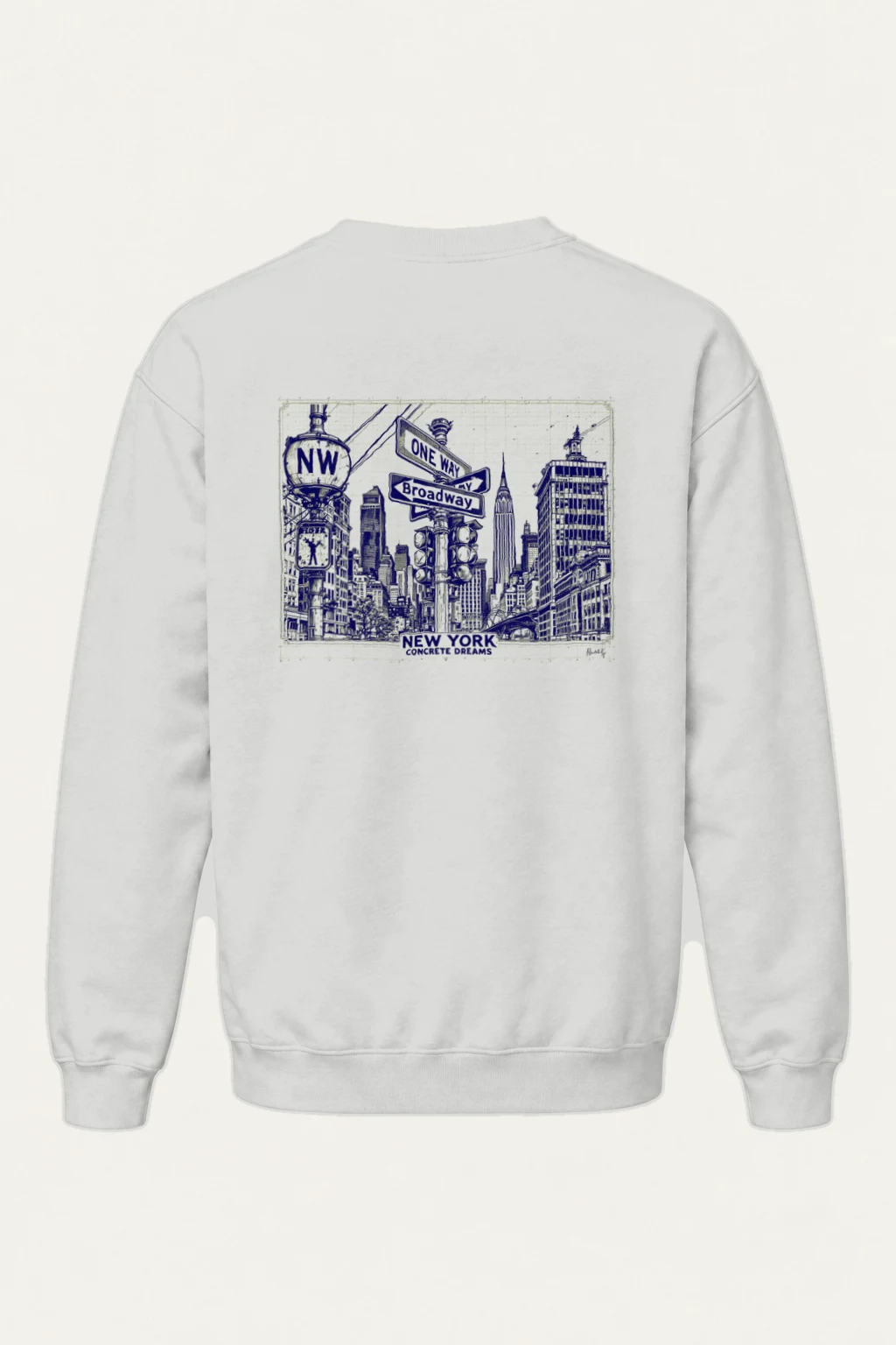 "Concrete Dreams" Heavy Blend Unisex Crewneck Sweatshirt | Gildan 18000