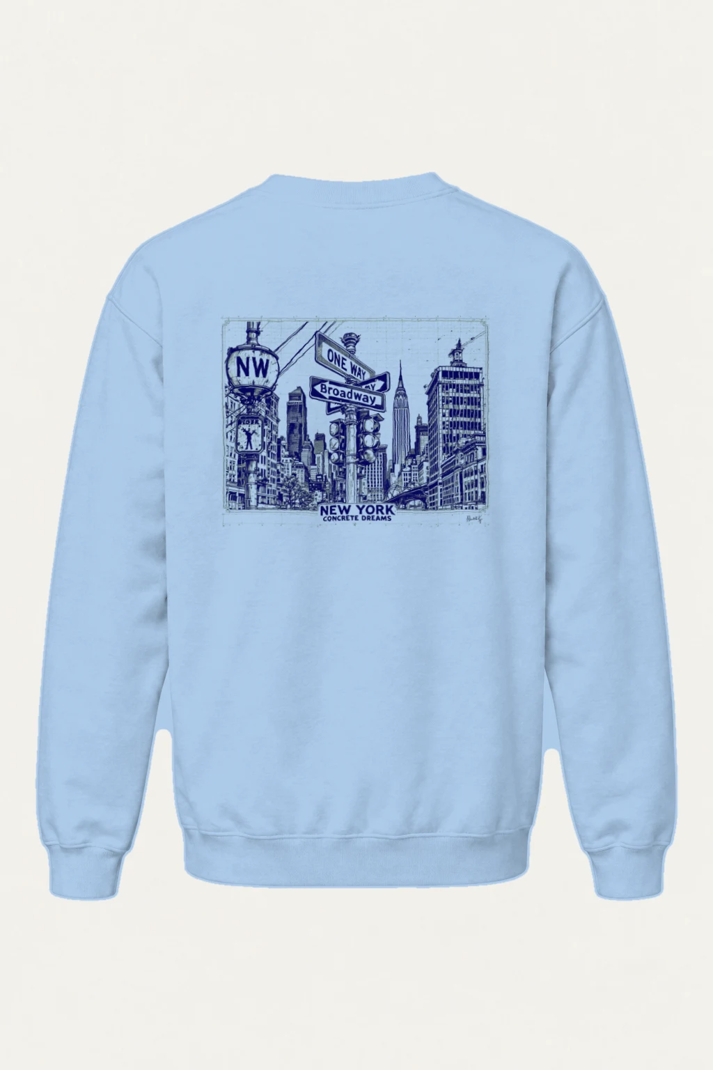 "Concrete Dreams" Heavy Blend Unisex Crewneck Sweatshirt | Gildan 18000