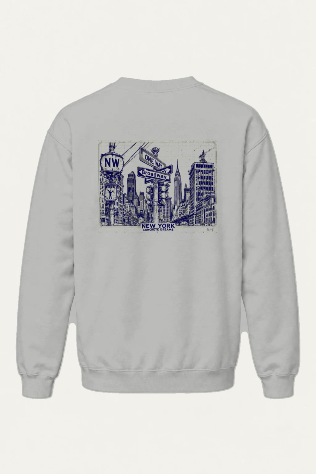 "Concrete Dreams" Heavy Blend Unisex Crewneck Sweatshirt | Gildan 18000