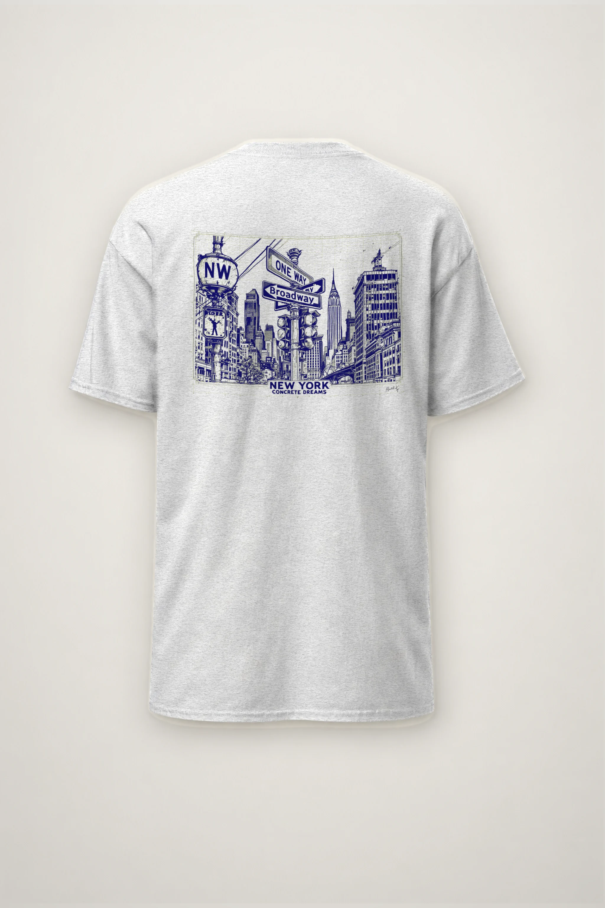 "Concrete Dreams" Heavyweight Unisex Crewneck T-shirt
