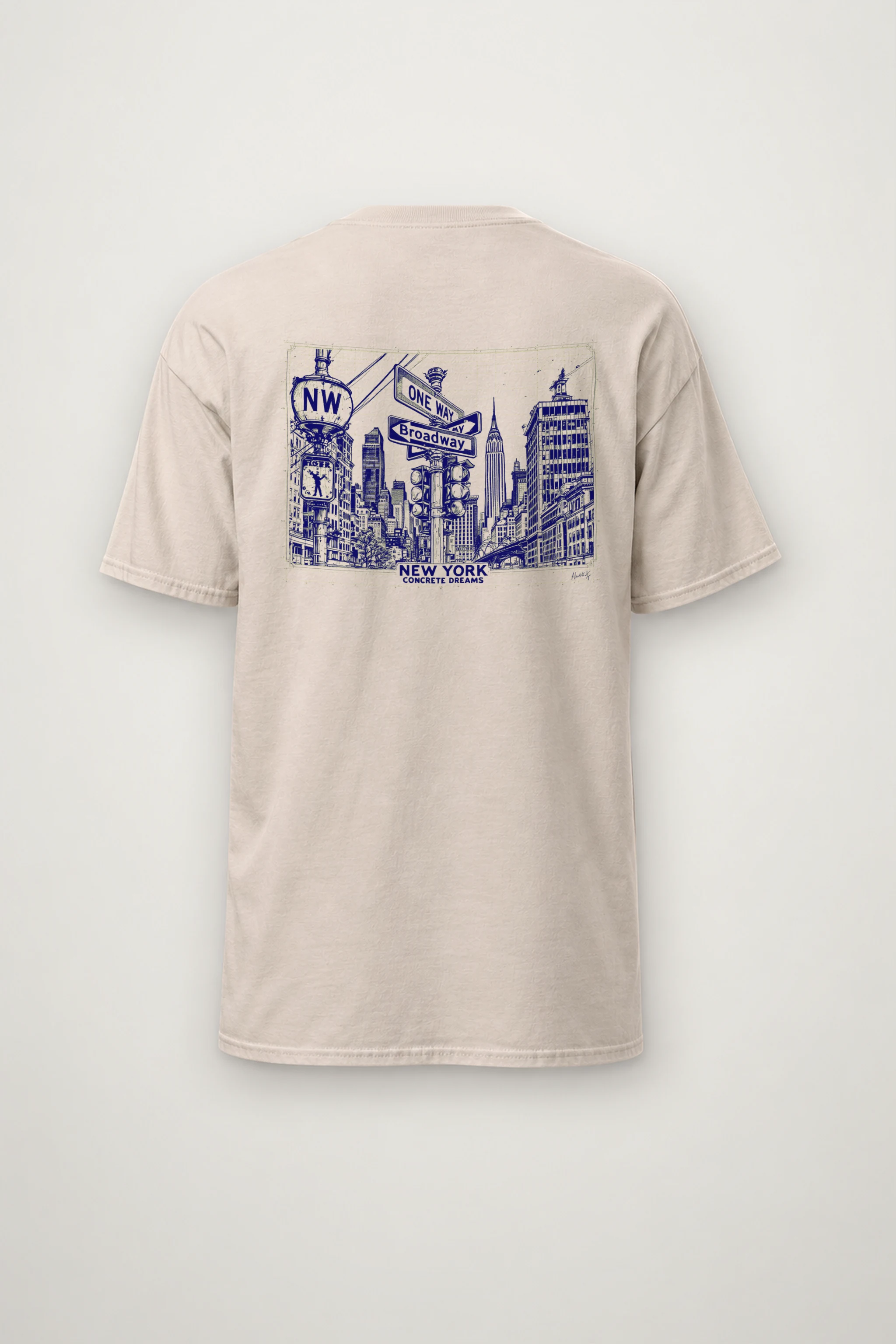 "Concrete Dreams" Heavyweight Unisex Crewneck T-shirt