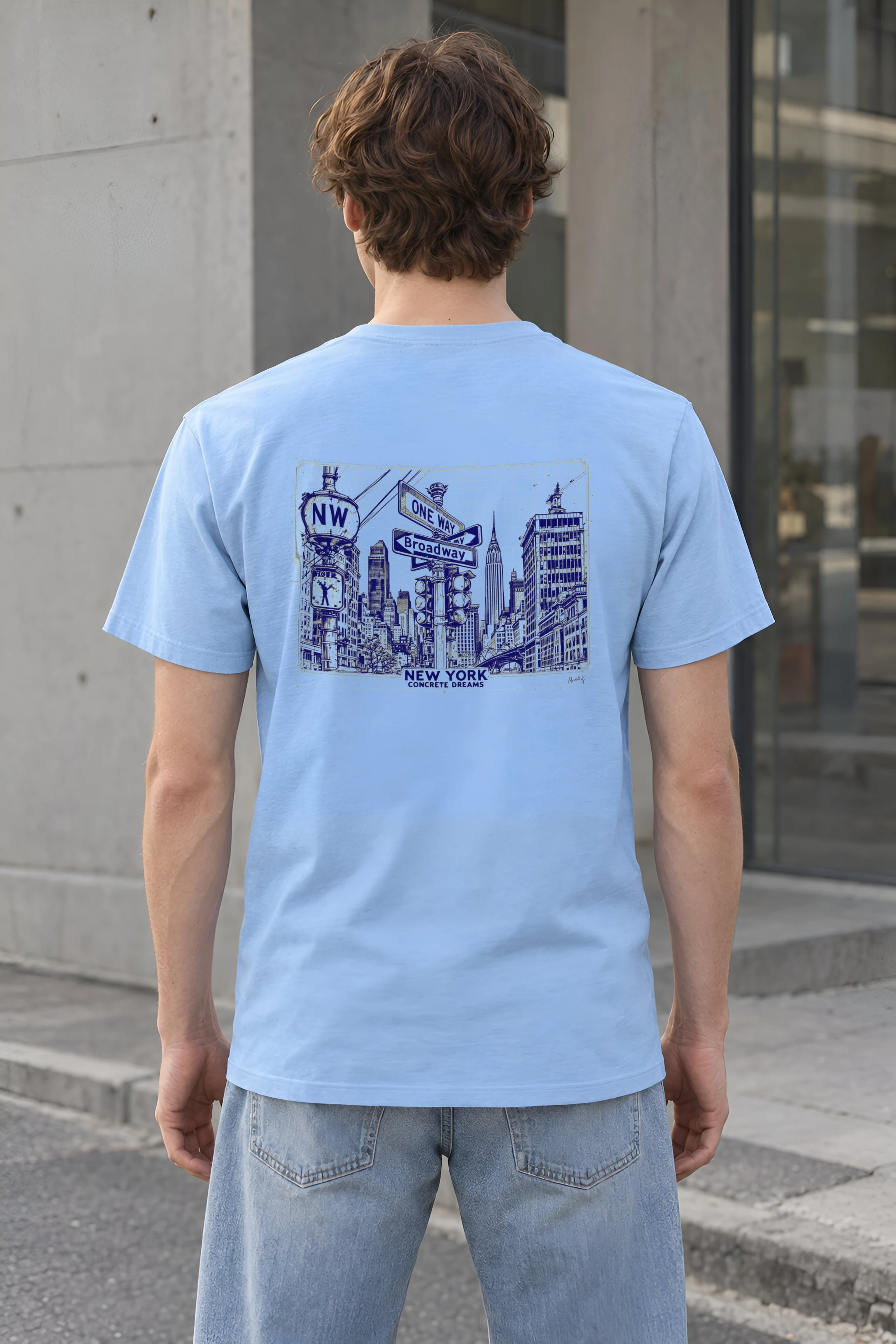 "Concrete Dreams" Heavyweight Unisex Crewneck T-shirt