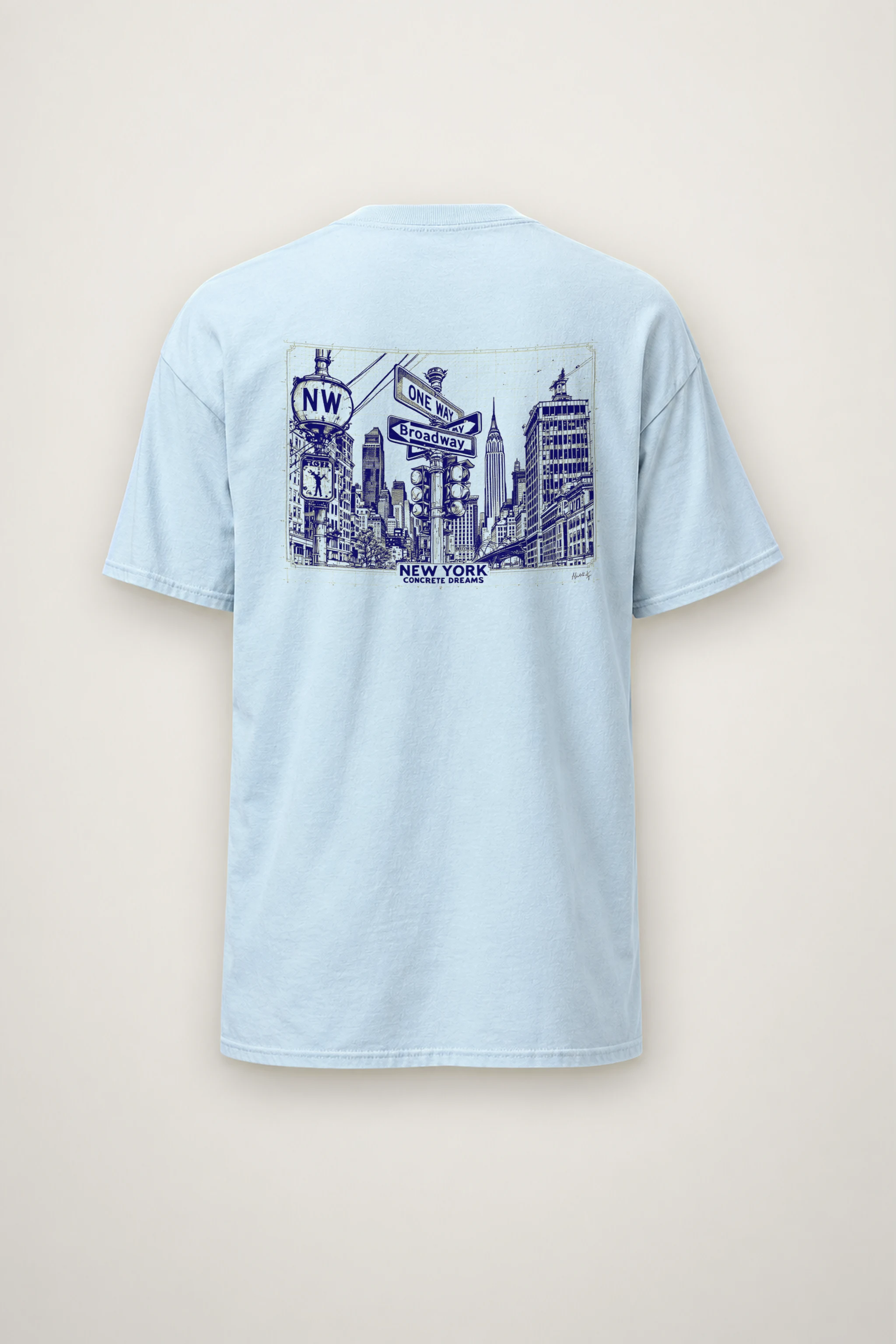 "Concrete Dreams" Heavyweight Unisex Crewneck T-shirt