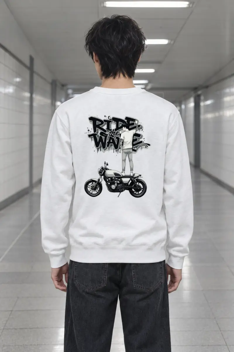 "Concrete Rider" Heavy Blend Unisex Crewneck Sweatshirt