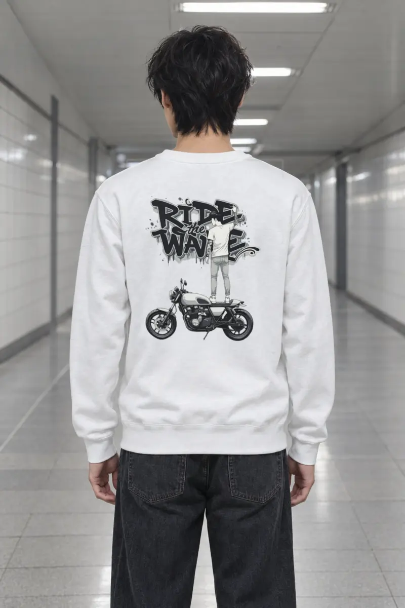 "Concrete Rider" Heavy Blend Unisex Crewneck Sweatshirt
